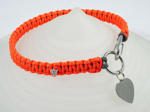 Halsband - orange - 50 cm - Kollektion "Einzelstücke"